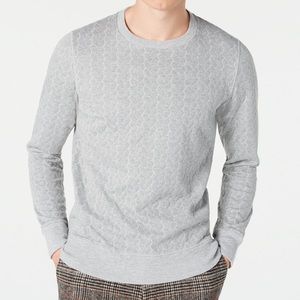 Paisley & Gray men Slim Fit Herringbone Sweater Top Size M Grey